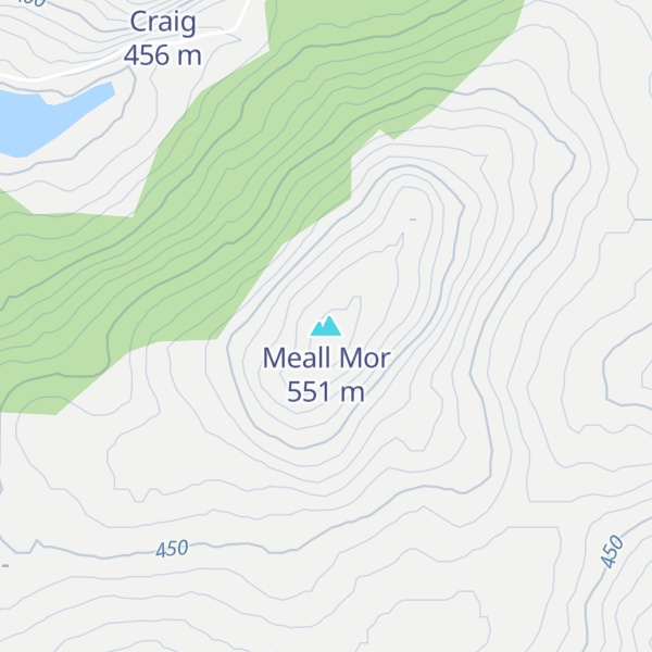 Map of Meall Mor
