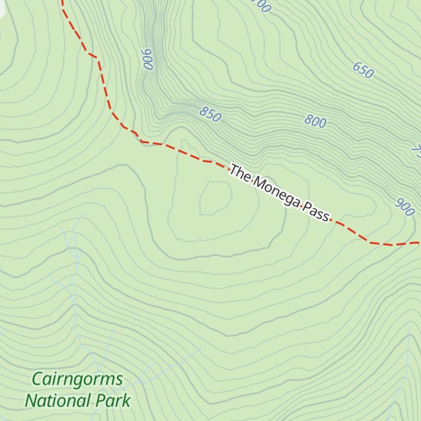 Map of Little Glas Maol