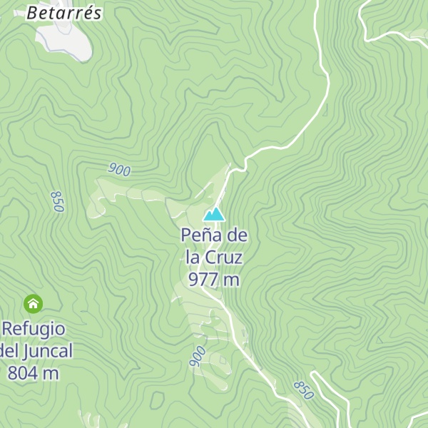 Map of Peña de la Cruz
