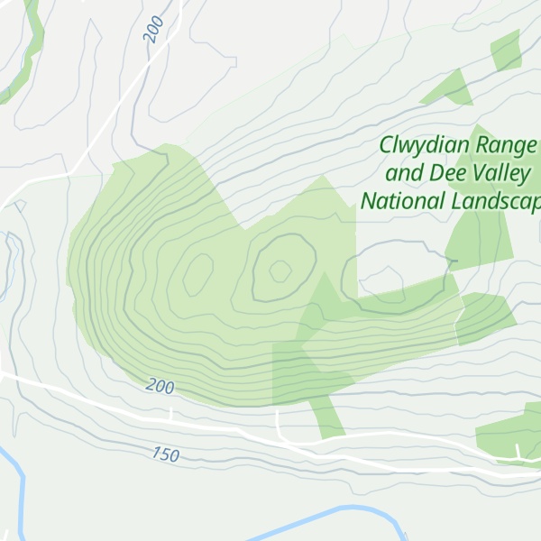 Map of Pen Coed Mawr