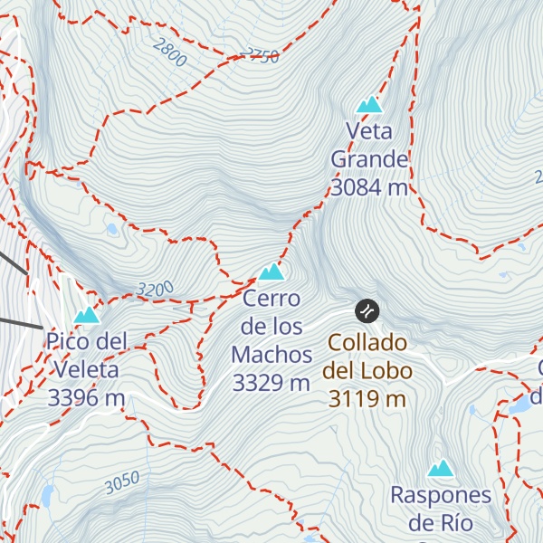Map of Cerro de los Machos
