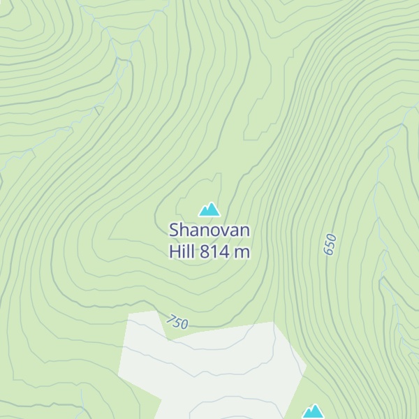Map of Shanovan Hill