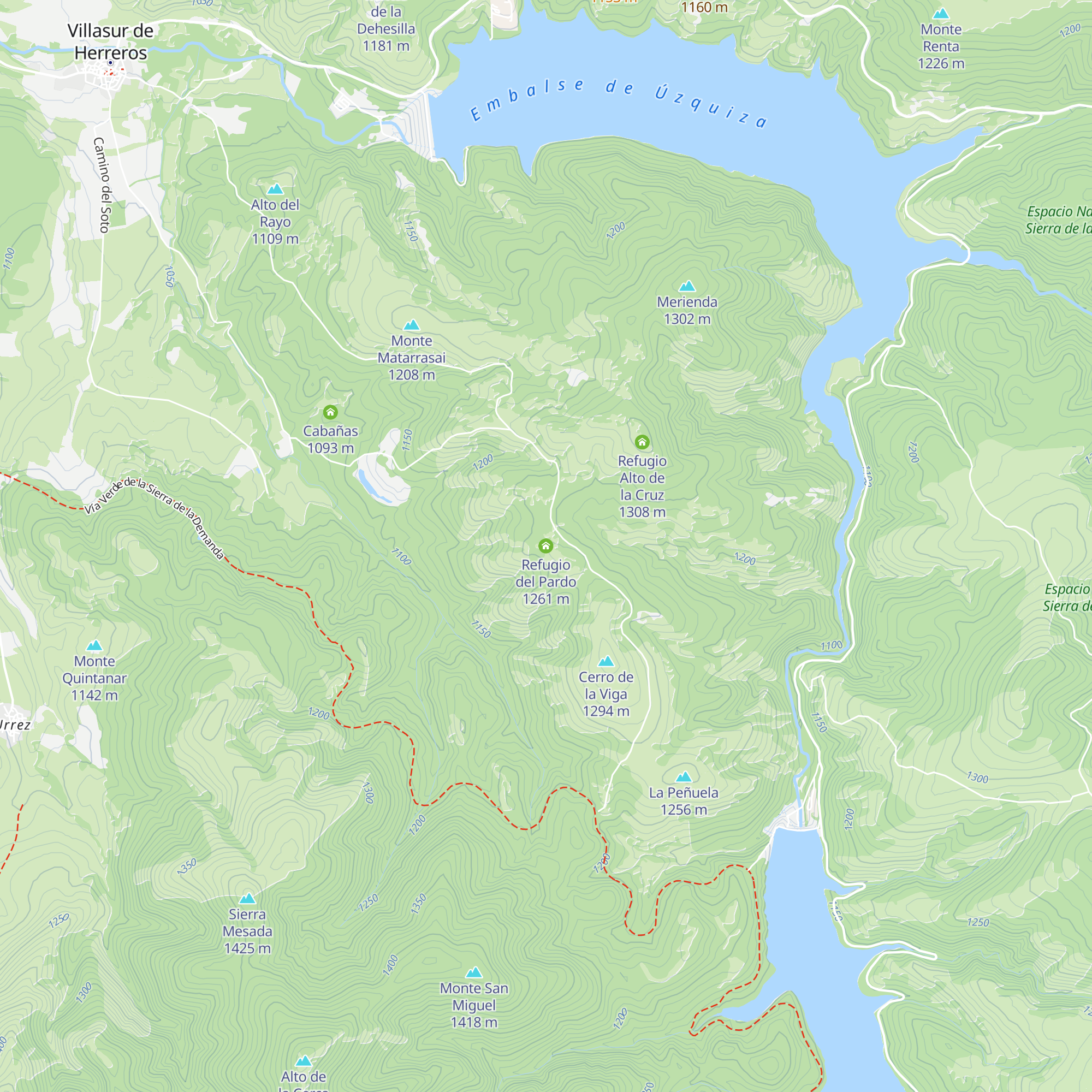 Refugio del Pardo map