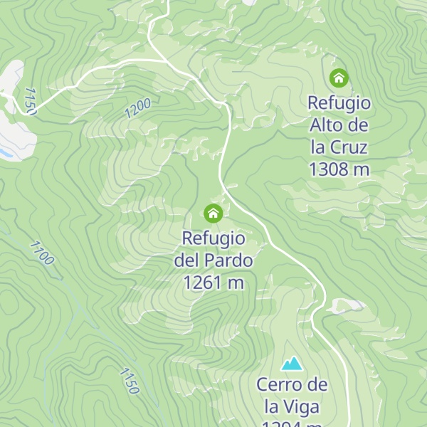 Map of Refugio del Pardo