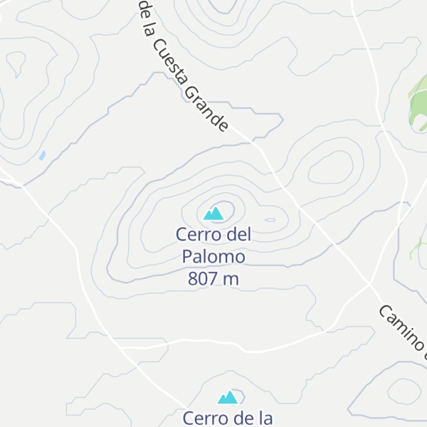 Map of Cerro del Palomo