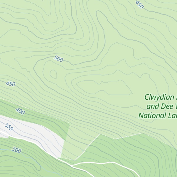 Map of Bryn-llus