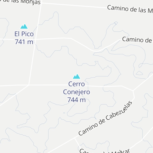 Map of Cerro Conejero