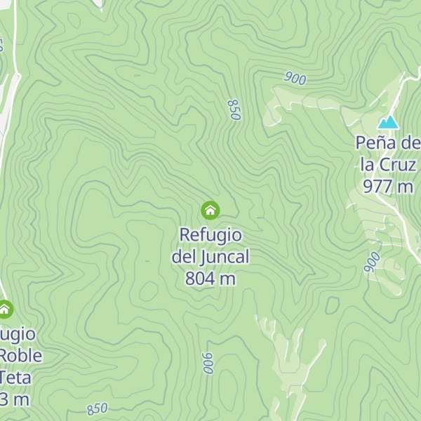 Map of Refugio del Juncal