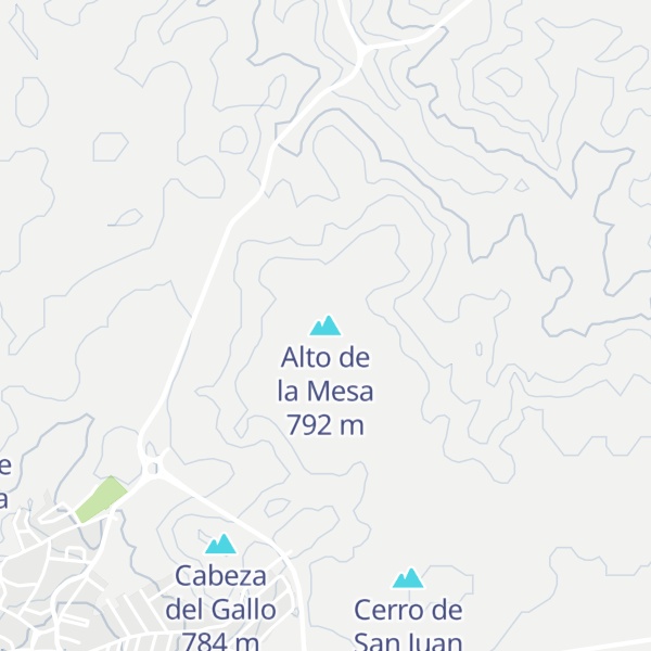 Map of Alto de la Mesa