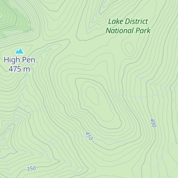 Map of Gavel Fell (summit)