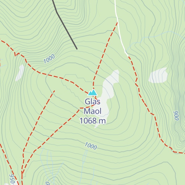 Map of Glas Maol