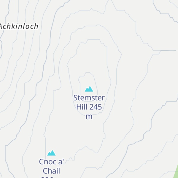 Map of Stemster Hill