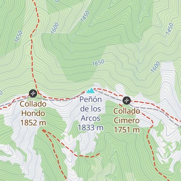 Map of Peñón de los Arcos