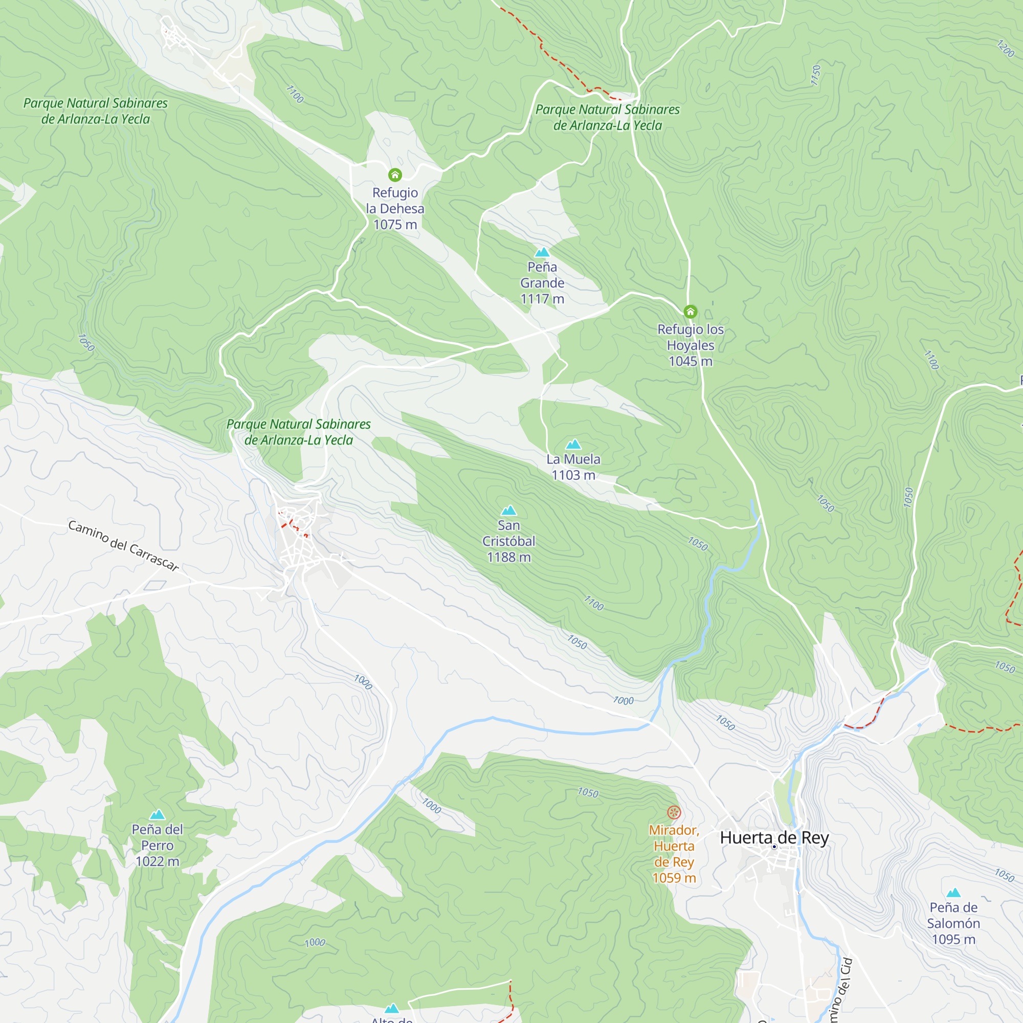 Refugio San Cristobal map