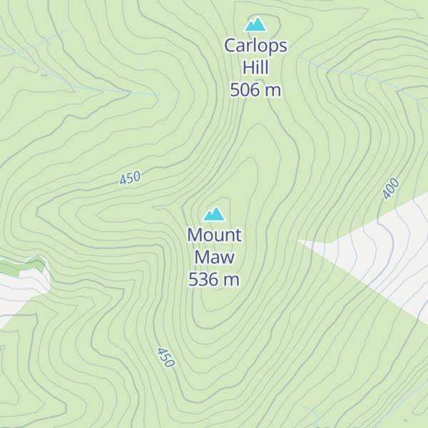Map of Mount Maw