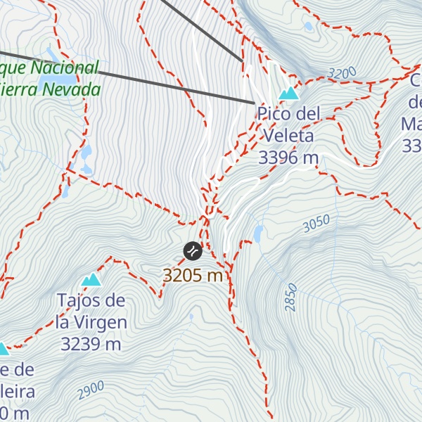 Map of Refugio-Vivac de la Carihuela