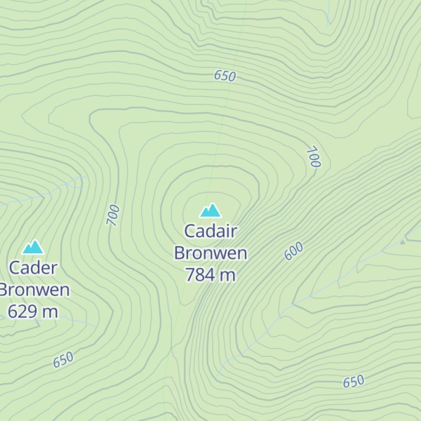 Map of Cadair Bronwen