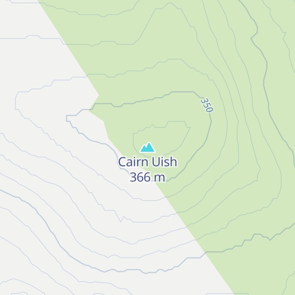Map of Cairn Uish
