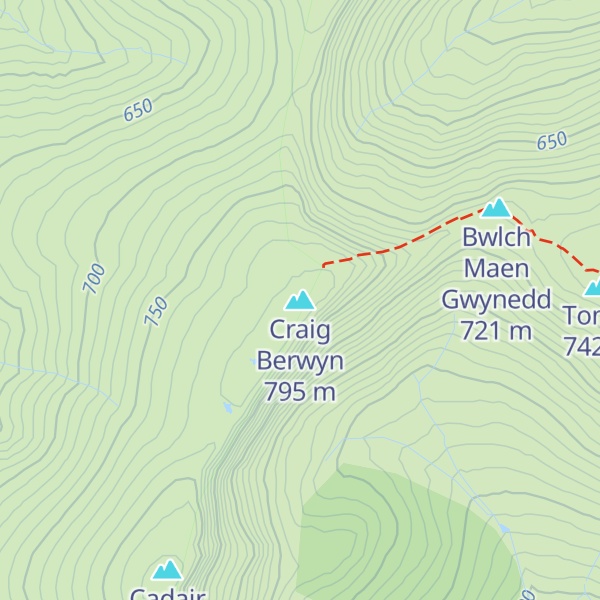 Map of Craig Berwyn