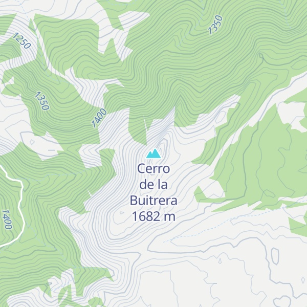 Map of Cerro de la Buitrera