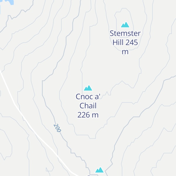 Map of Cnoc a' Chail