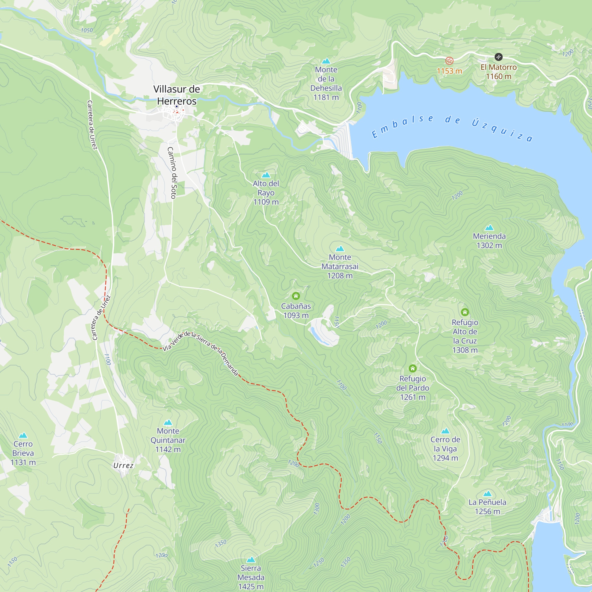 Cabañas map