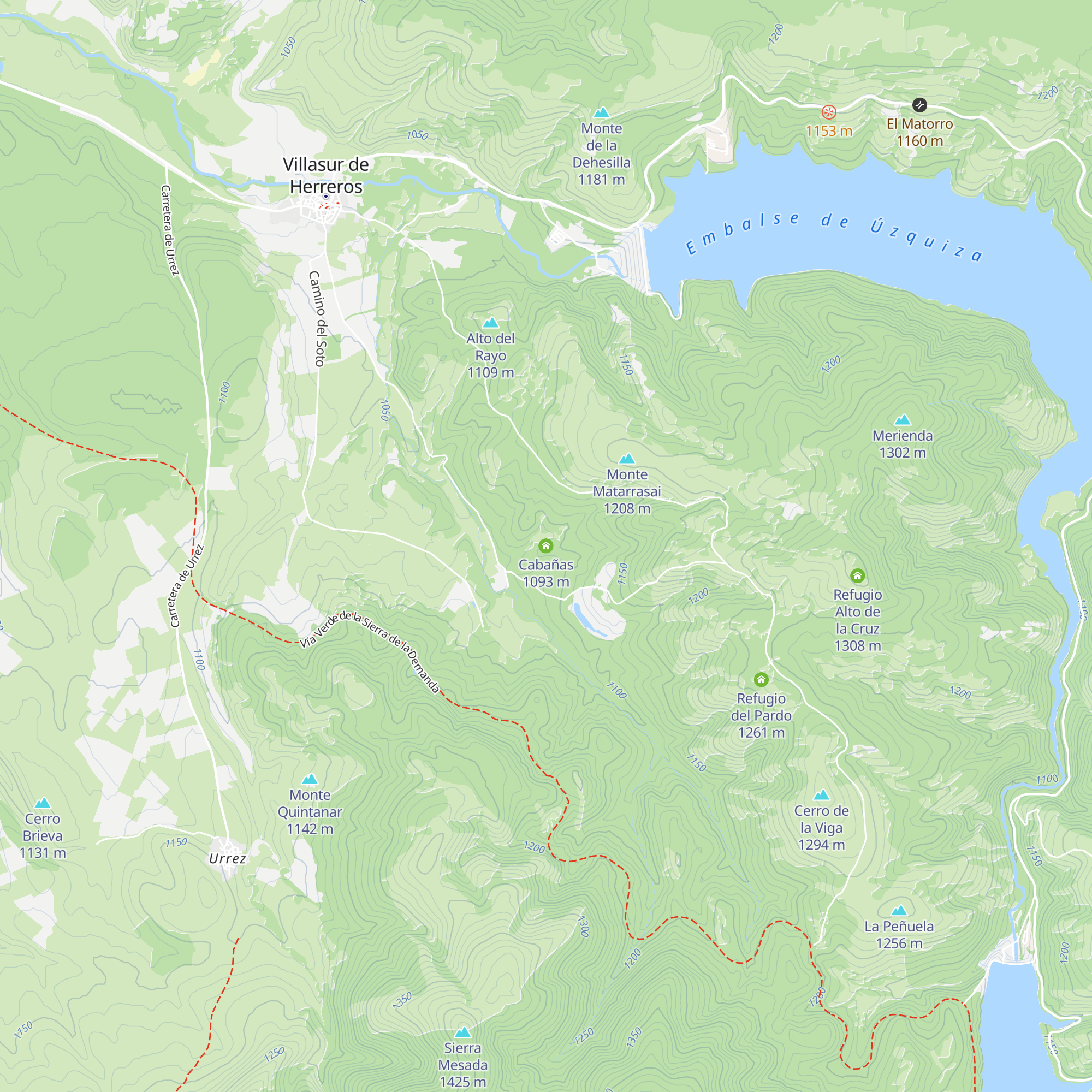 Cabañas map