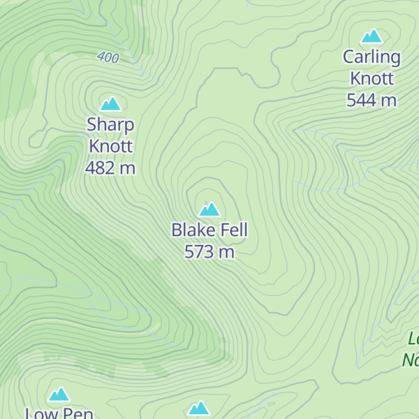 Map of Blake Fell