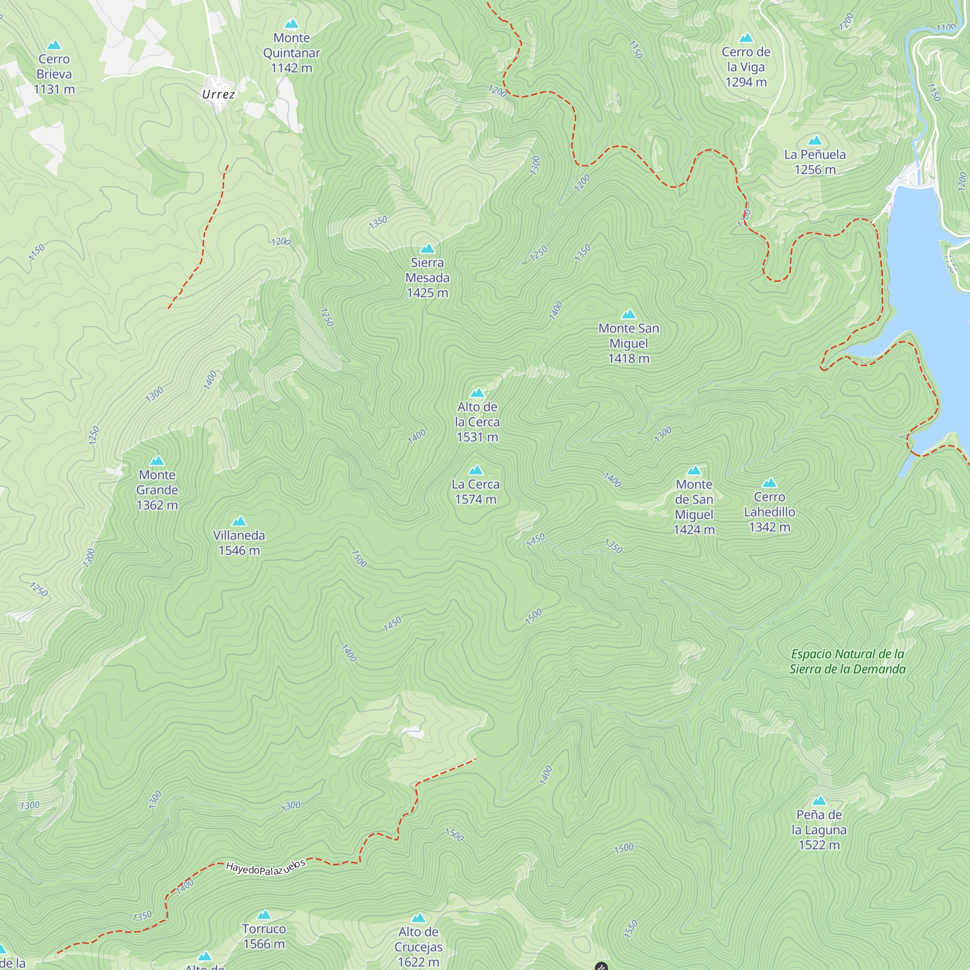 Refugio Alto la Cerca map