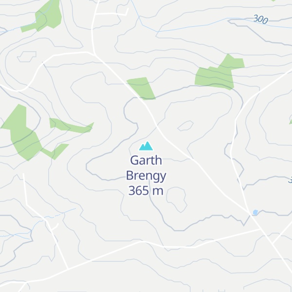 Map of Garth Brengy