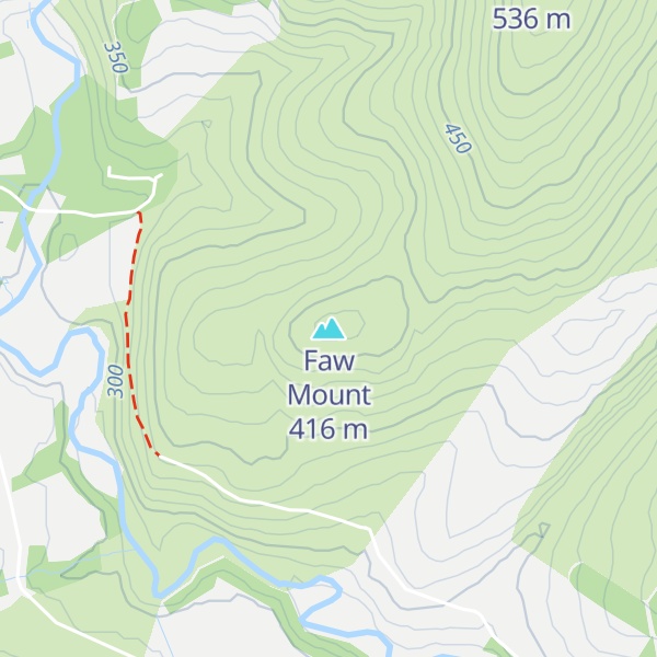 Map of Faw Mount
