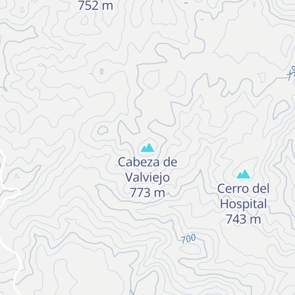 Map of Cabeza de Valviejo