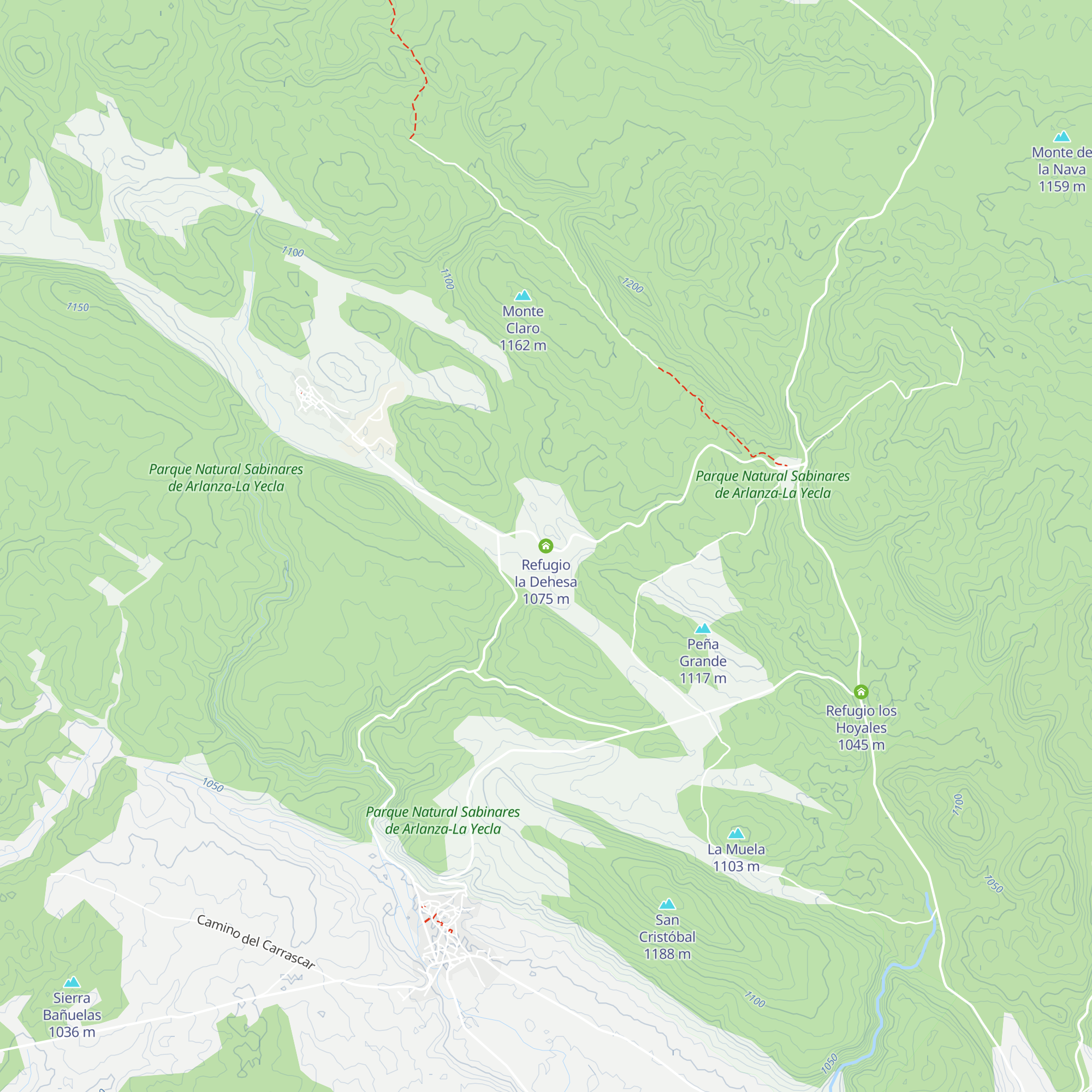 Refugio la Dehesa map