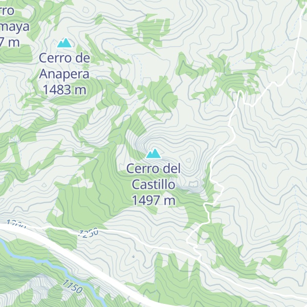 Map of Cerro del Castillo
