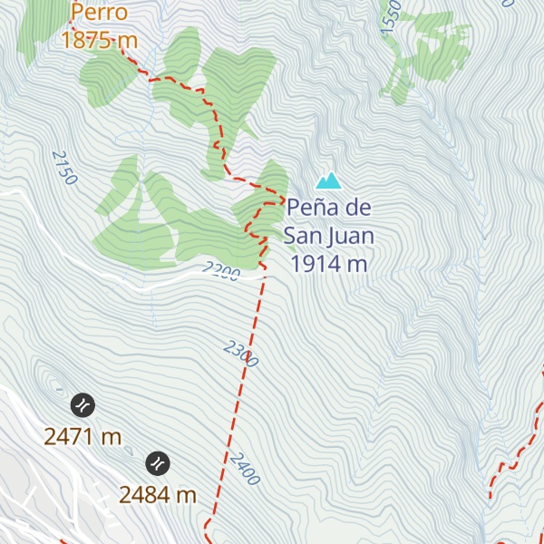 Map of Refugio de San Francisco