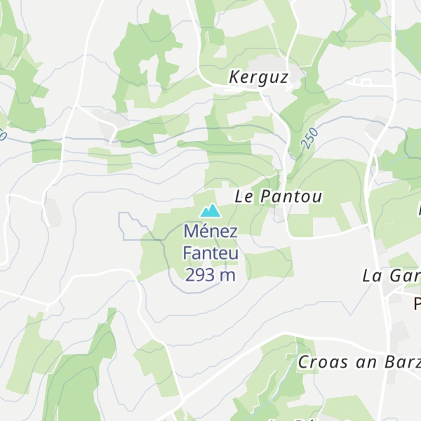 Map of Ménez Fanteu