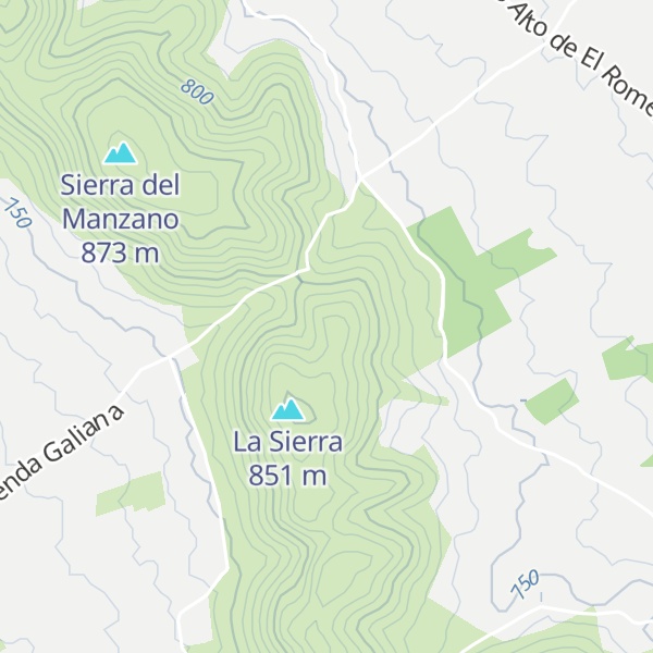 Map of Sierra de la Mina Honda