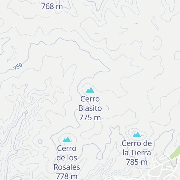 Map of Cerro Blasito