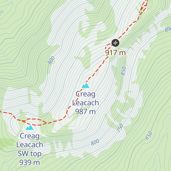 Map of Creag Leacach