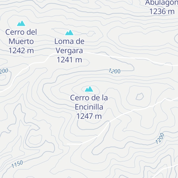 Map of Cerro de la Encinilla