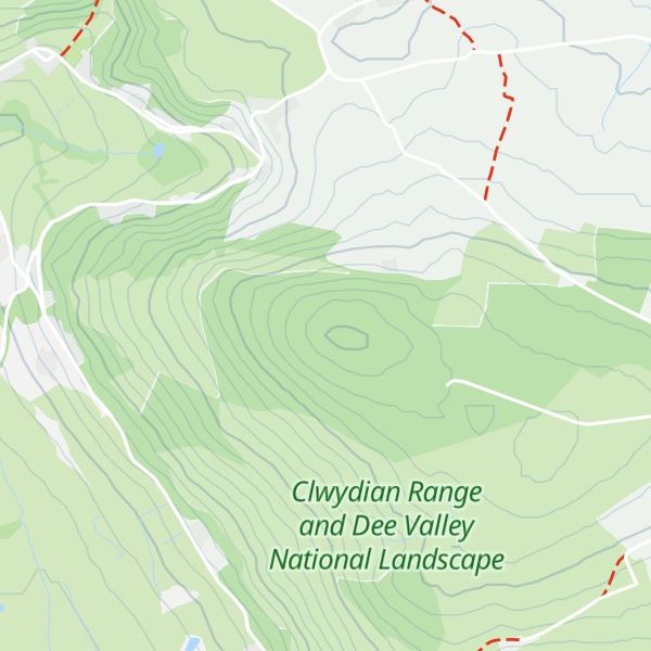 Map of Mynydd Y Cwm
