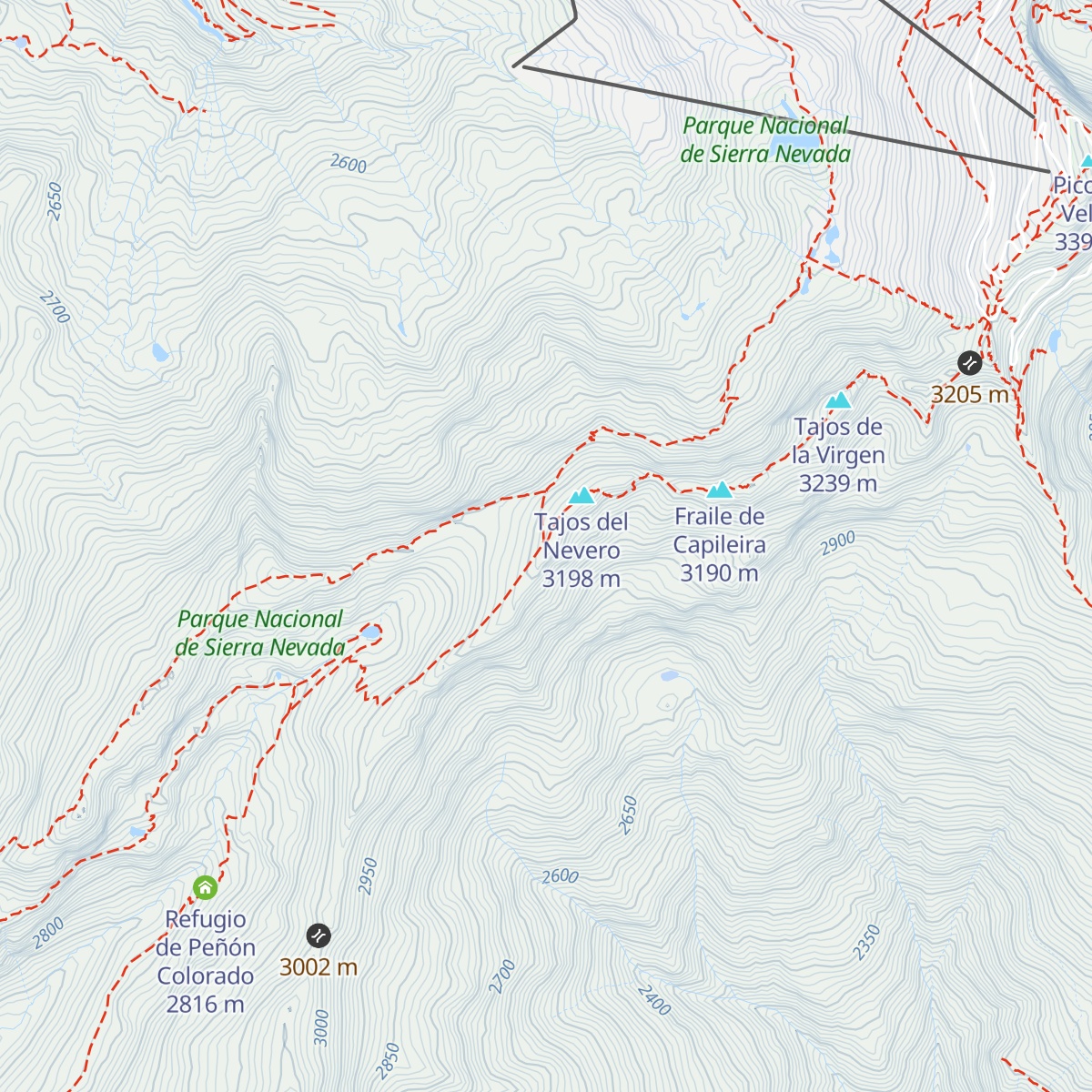 Refugio Elorrieta map