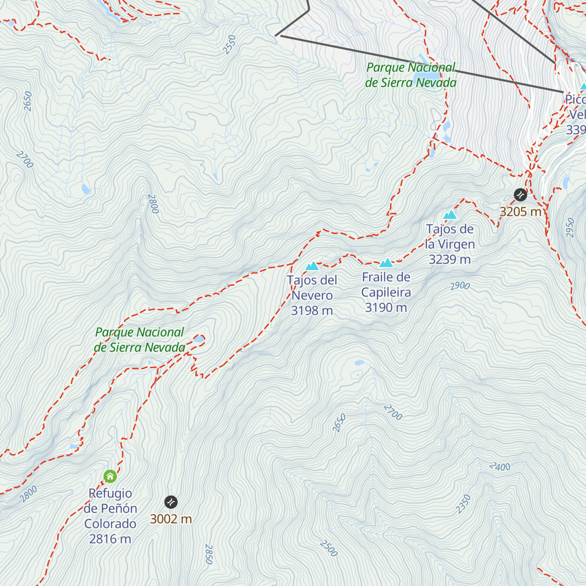 Refugio Elorrieta map