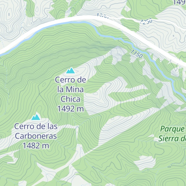 Map of Cerro de la Mina Grande