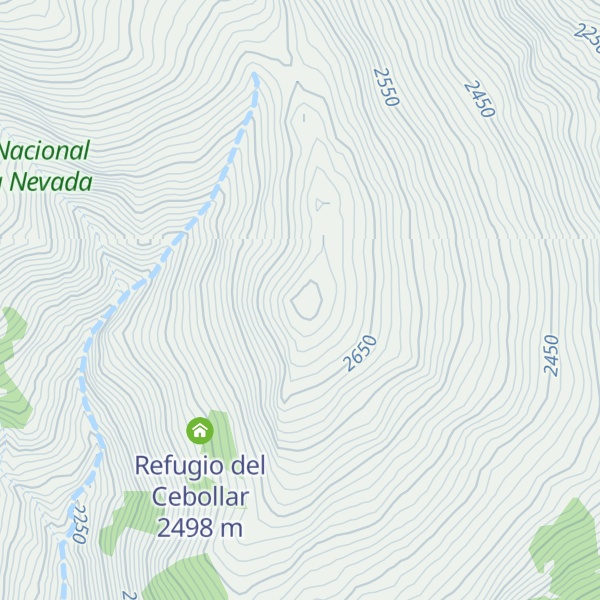 Map of Pico de las Alegas