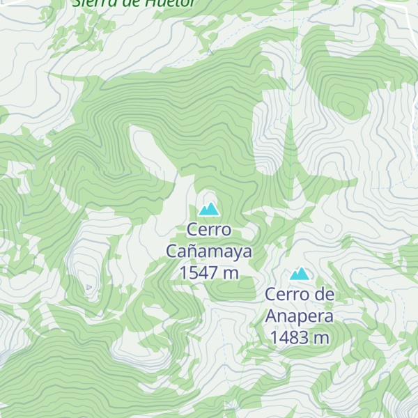 Map of Cerro Cañamaya