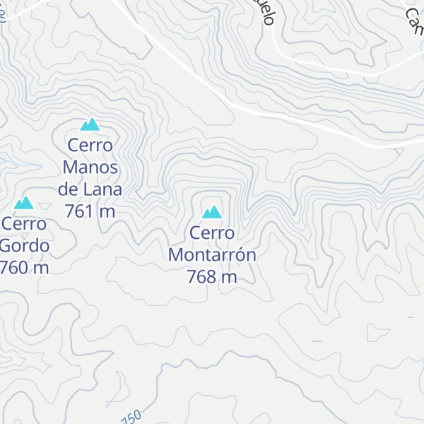 Map of Cerro Montarrón
