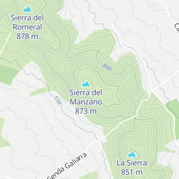 Map of Sierra del Cascojo