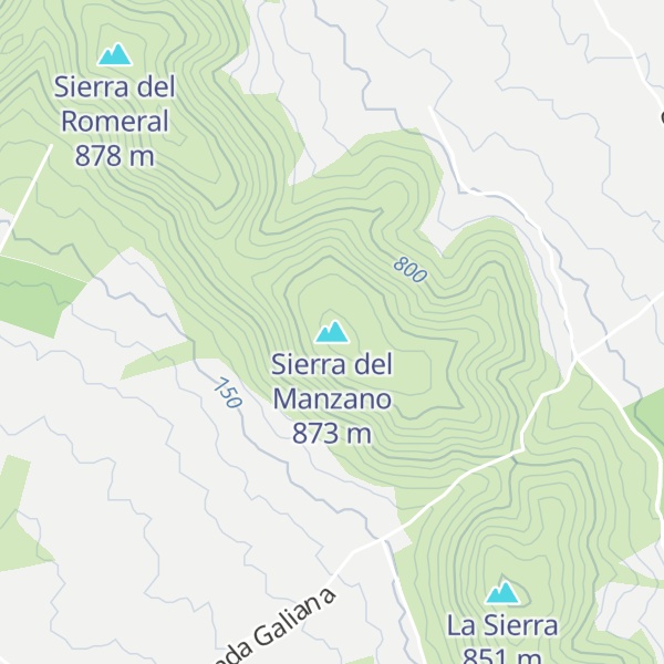 Map of Sierra del Manzano