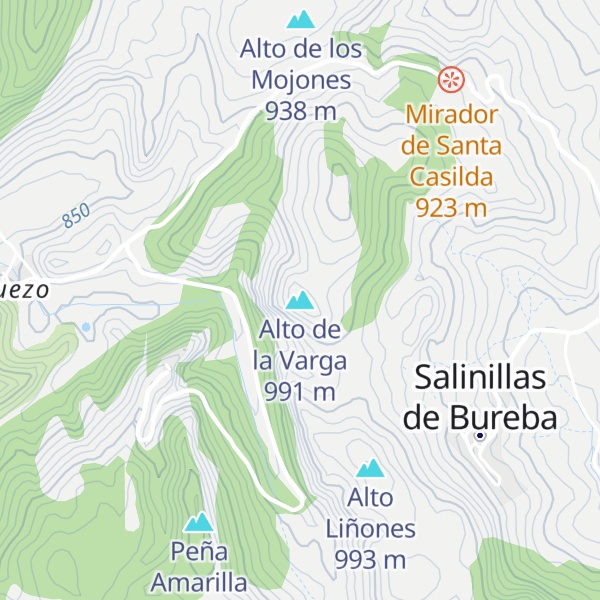 Map of Alto de la Varga